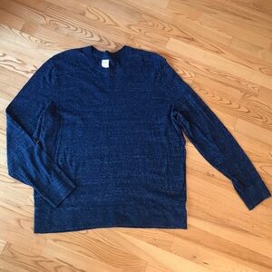 Gap Sweater heathered navy blue lightweight light winter clothes mens size XL